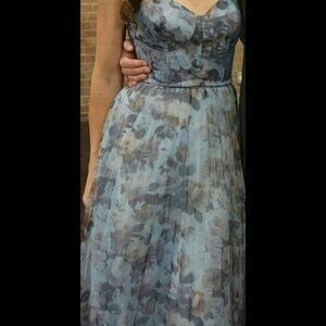 Floral Organza Maxi Dress